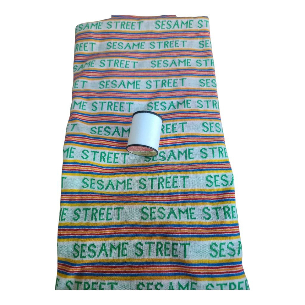 Sesame Street DIY Fabric 60x40 White Green